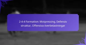 2-4-4 Formation: Kontringspress, Defensiv struktur, Offensiva överbelastningar