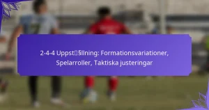 2-4-4 Upställning: Formationsvariationer, Spelarroller, Taktiska justeringar